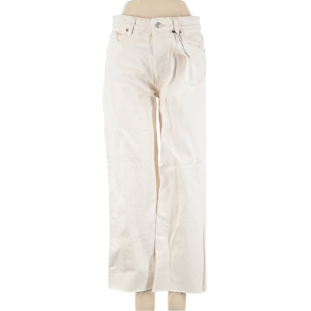Zara Cream Ankle & Cropped Jeans